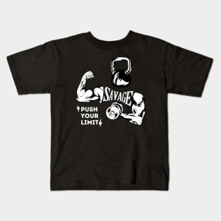 Push your limit. SAVAGE Kids T-Shirt